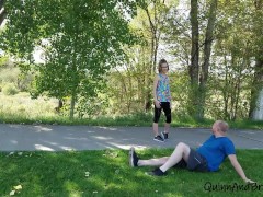 Video Sexy Strangers Get Some Cardio (Public Jogger Roleplay)--QuinnTracey