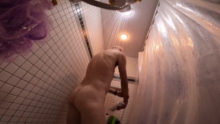 Experimentando meu Go Pro no chuveiro