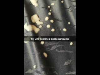 Your wife become cumdump and let any guys cumming inside her pussy! [Cuckold.Snapchat]