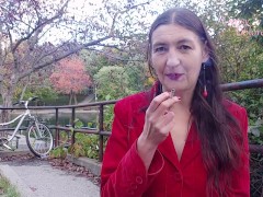 INHALE 48 Smoking & Nudity in Public by Gypsy Dolores/ Parc LaFontaine, Montreal