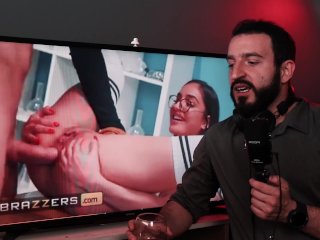 brazzers, teen, ass fuck, reaction