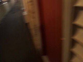 Put on a little peepshow for hubby at our hotel. A guy walked by halfway in but_didn't notice.