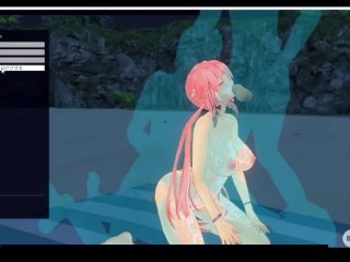 [CM3D2] - The Future Diary, Yuno_Gasai Gets Roughly Used at the_Beach