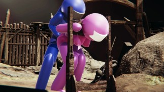 Among Us - Blue Fucks Pink BDSM (japanese, futa)