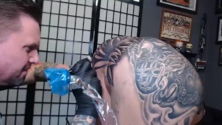 Darcy Diamond Gets Asshole Tattooed by Trevor Whelen for 4.5 Hours (25mins TL) - Infected by Sickick