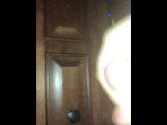 Masturbating  with a massive cumshot 