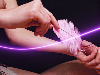 masturbation, fluffy feather, small tits, 4k