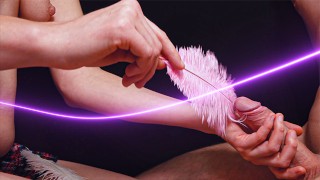 I tickled my Classmate with a Fluffy Feather. Got an extremely sweet Cumshot — Violet Candle