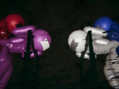 Among Us - Foursome BDSM Anal Doggy (Futa, Japanese)