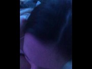 Preview 3 of Drooling and gettnig slapped around while gagging on Daddy's cock