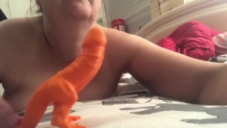Eu e meu novo melhor amigo e Toy - o Dickosaurus