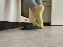 Candid Kitchen Small Feet Tease Yellow Socks Preview