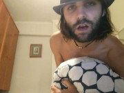 Preview 1 of Handsome gypsy with long hair talks while fucking
