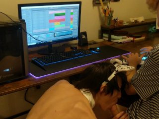 lingerie, cow, blowjob, ableton