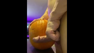 NPC Classic Physique Bodybuilder Johny Thunder fucks a pumpkin
