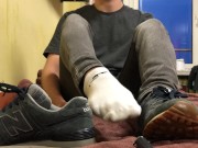 Preview 1 of Twink boy feet after 12 hours of wearing socks
