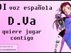 JOI con D.Va de Overwatch. ¡Voz española!