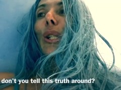 muscle nymph with blue hairy pussy