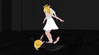 angelo Rin e demone Len fine dello scontro