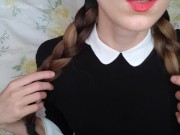 Preview 2 of Undressing Wednesday Addams JOI ASMR