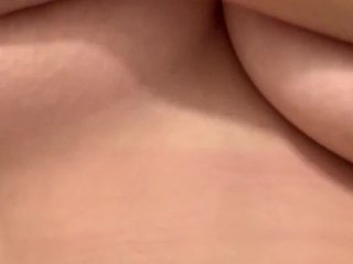 Playing with my big titties