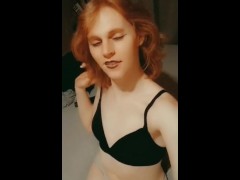 Redhead Tgirl Pandora Teases you - Screenshot 1 of 16 - Redhead