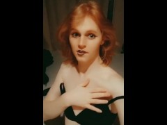 Redhead Tgirl Pandora Teases you - Screenshot 6 of 16 - Redhead