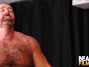 Preview 5 of BEARFILMS Daddy Bear Brad Kalvo Fucks Hairy Hunk Bareback