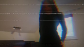 Heloween contest video, playing with pantyhose and toy car