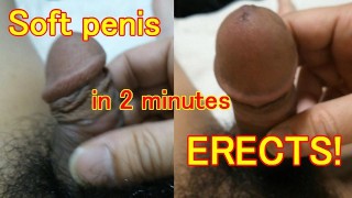 I tried erecting a soft penis