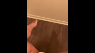 Secretly pissing while I touch myself 