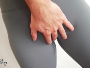 Preview 4 of Cumming in My Panties After Stretching in My Yoga Pants - Best Camel toe