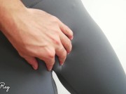 Preview 5 of Cumming in My Panties After Stretching in My Yoga Pants - Best Camel toe