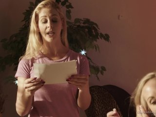 Sweet Heart Video – Sexy Milfs Cherie Deville And Brandi Love Make Out On A Massage Table