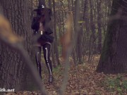 Preview 4 of Take off my Halloween costume. Jeny Smith naked in forest
