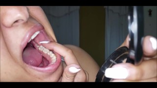 Mouth check in a mirror thumbnail