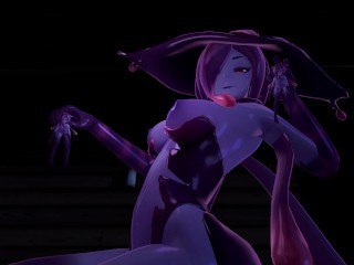 Noite De Halloween com Slime-Girl - Eris (3D Hentai, 4K, 60FPS, Sem Censura)