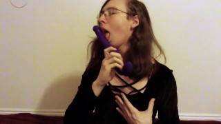 Shy Beginner Plays With Dildo