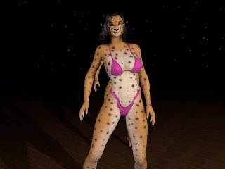 Two_Cheetah Bikini Girls_Dance for You_Softcore Bouncy Boobs