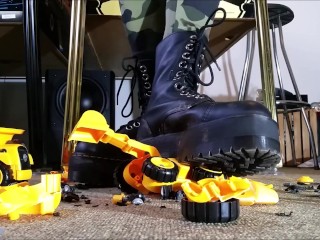 Toycar Crushing with Doc Martens Boots (Trailer)