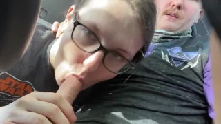 I make my Lyft driver cum with an amazing blow job 