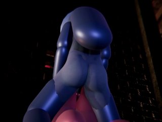 Among Us Threesome - Pink Stuck in Wall (futa, japanese)