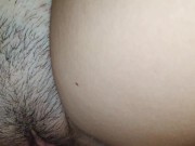 Preview 5 of condom deep fuck ejaculation in hairy pussy