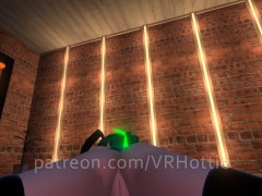 Bunny Girl in Green Black Latex Suit Strips Bottom and Face Rides POV Lap Dance - Screenshot 11 of 16 - Kink