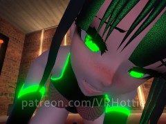 Bunny Girl in Green Black Latex Suit Strips Bottom and Face Rides POV Lap Dance - Screenshot 9 of 16 - Teenager
