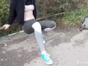 Preview 3 of Teen Naughty public pissing