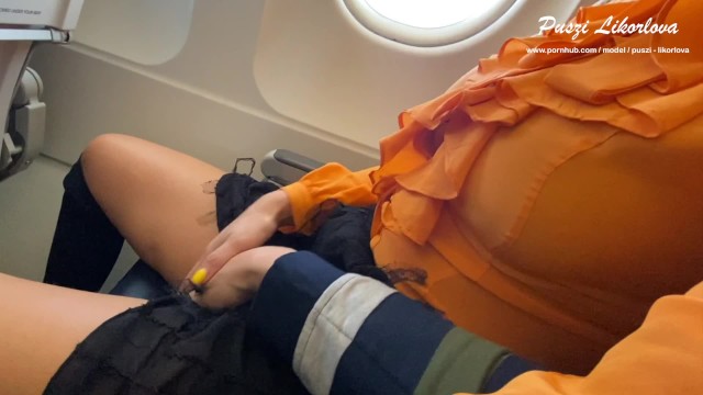 Interracial Bj On Plane - Public Sex - Extreme Risky Blowjob on Plane (can't believe we did It!) HD -  Puszi Likorlova - Pornhub.com