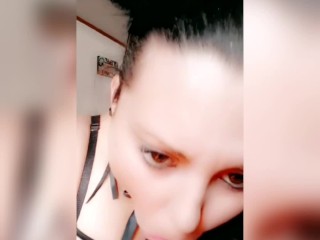 Naughty Babs Gets_Off and_Imagines Sucking Her 1st Fan