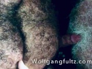 Preview 6 of Hairy cigar muscle bear Wolfgangfultz barebacks silver Daddy.