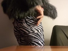 Zebra Booty Bitch Sissy Twerking For Mistress
